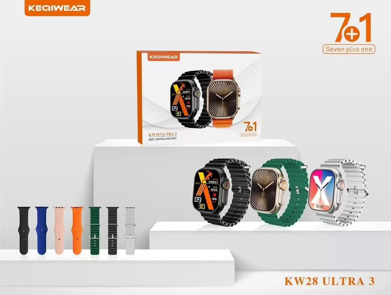 Keqiwear KW28 7 in 1 Ultra Smart Watch