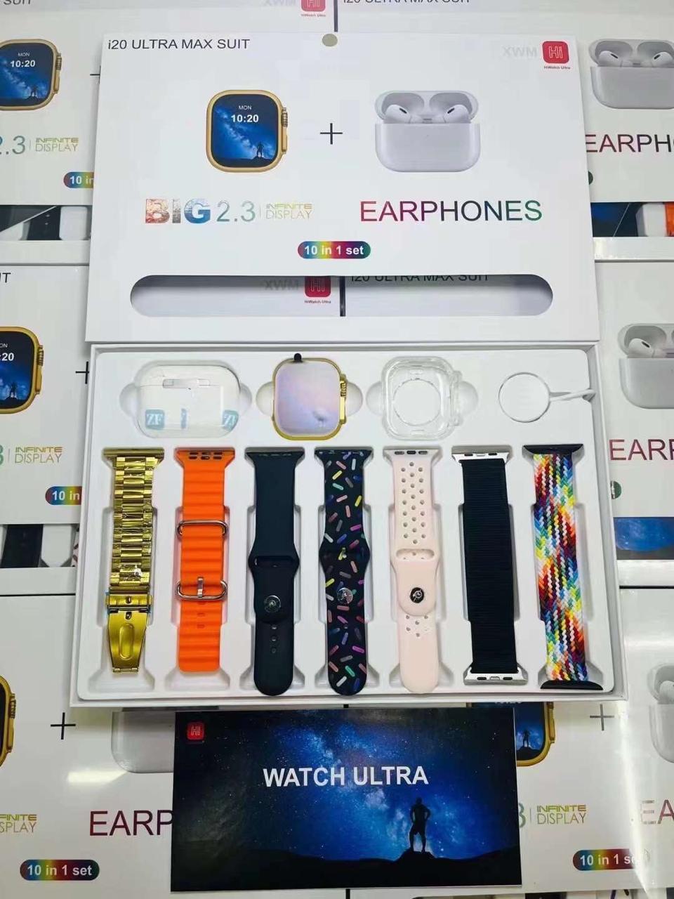I20 Smart Watch 7 in 1 with Airpods